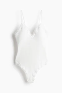 Maillot sans couture avec dentelle