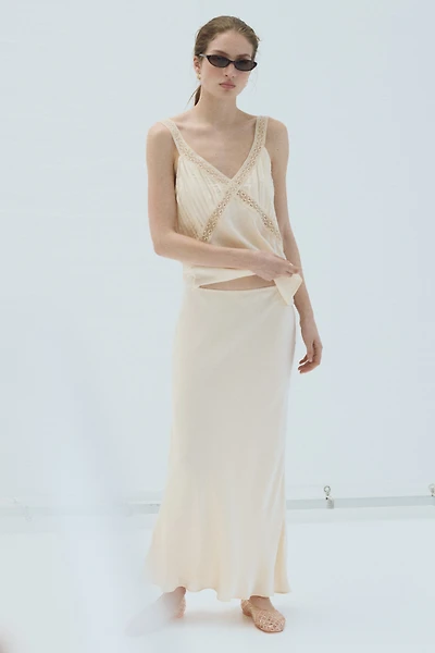 Viscose-Blend Slip Skirt