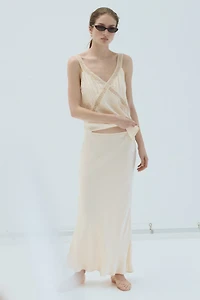 Viscose-Blend Slip Skirt