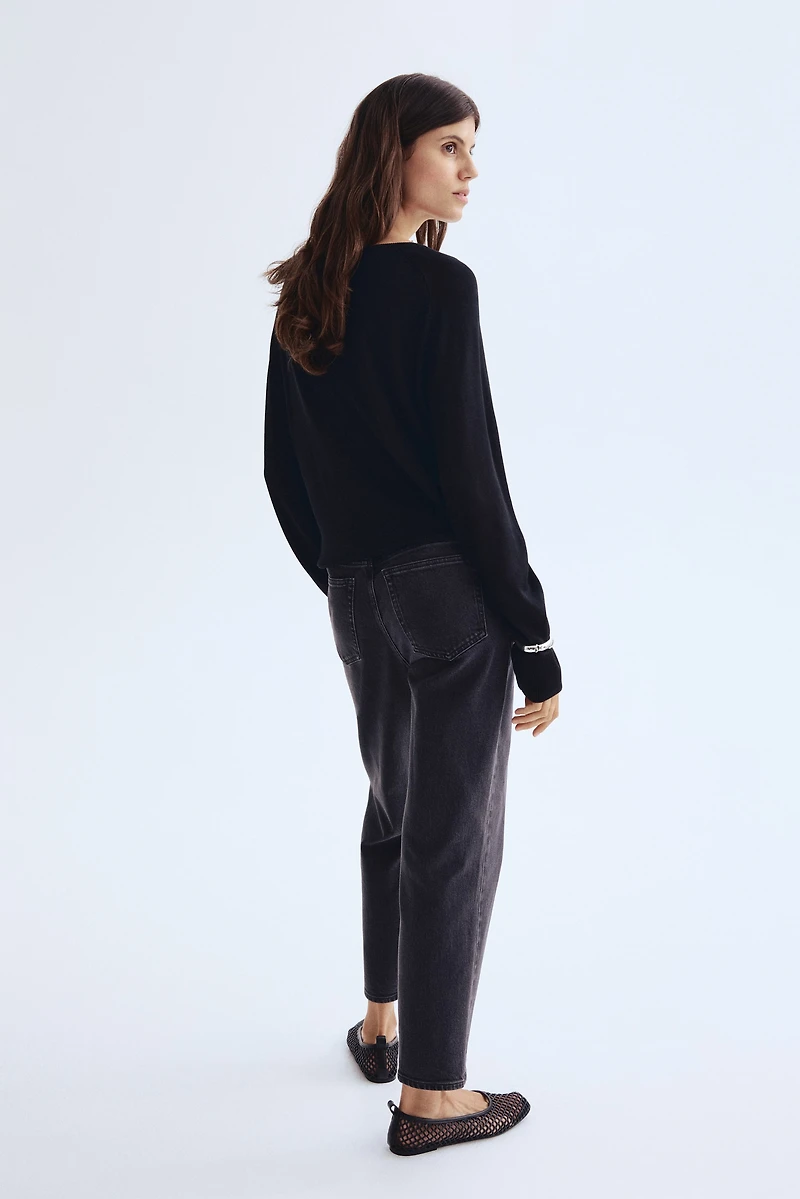 MAMA Straight Ankle Jeans