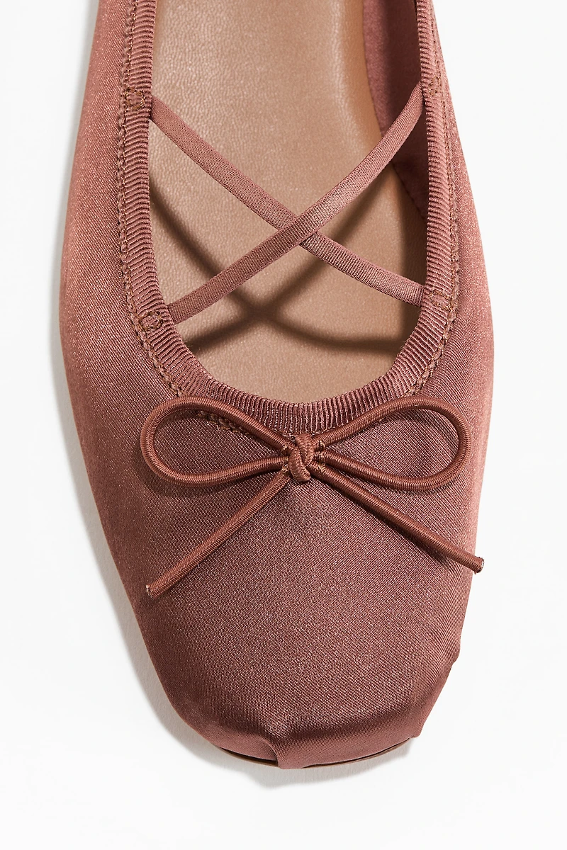 Satin Ballet Flats