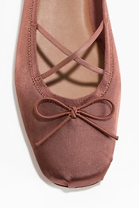Satin Ballet Flats