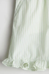 Ruffle-Trimmed Cotton Shorts
