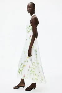 Flared Halterneck Dress