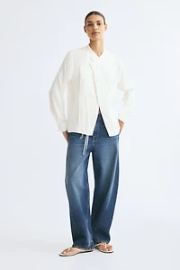 Fringed Viscose Blouse