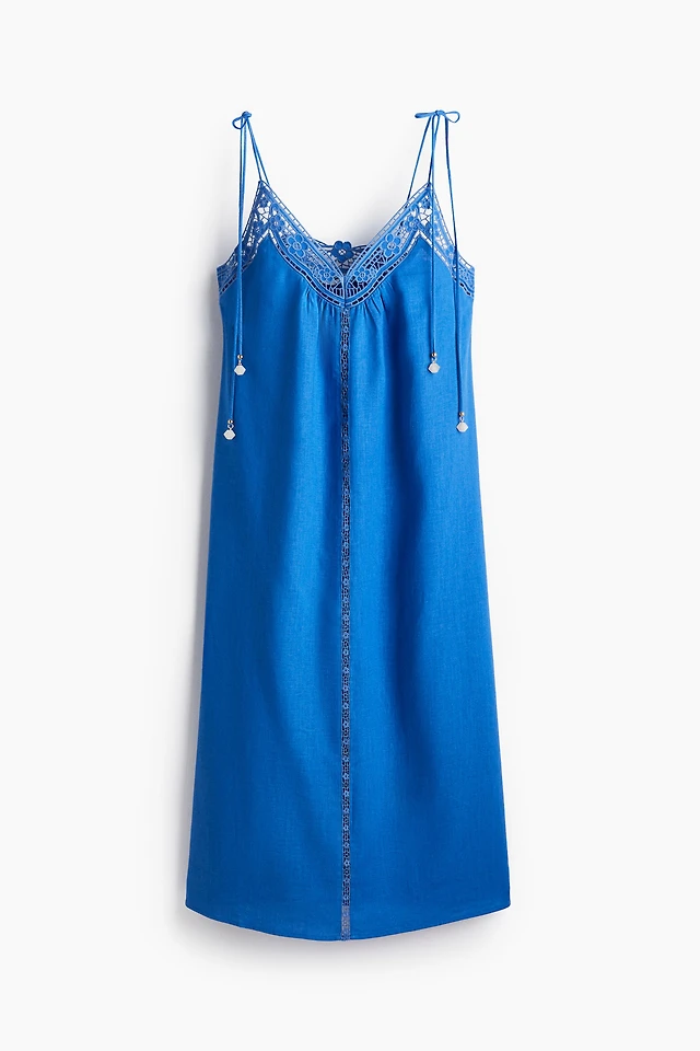 H&M Tie-shoulder-strap Midi Dress | MainPlace Mall