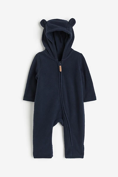 Hooded Fleece Jumpsuit