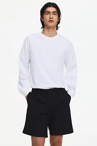 Regular-Fit Linen-Blend Shorts