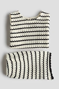 2-Piece Textured-Knit Set