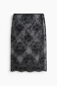 Jupe midi en dentelle