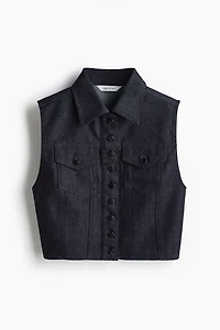 Veste sans manches en denim