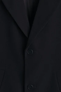 Single-Breasted Wool-Blend Coat