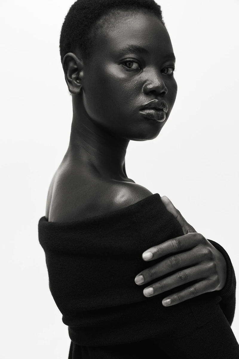 Off-the-Shoulder Sweater