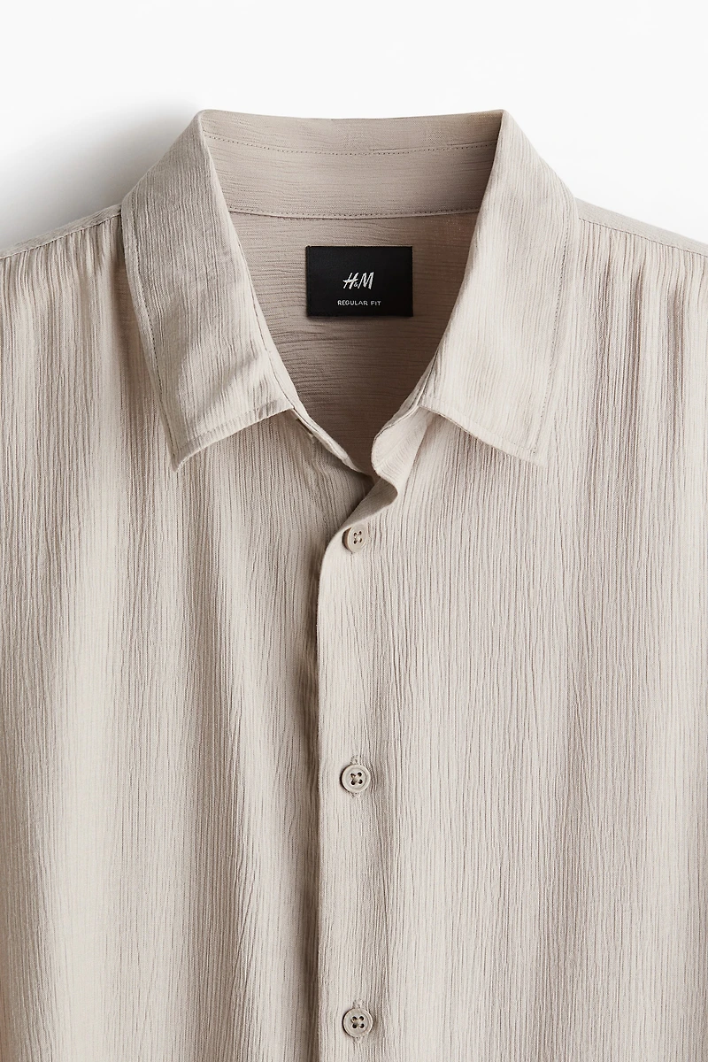 Regular-Fit Crinkled Shirt