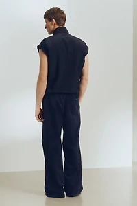 Pantalon ample en lin mélangé