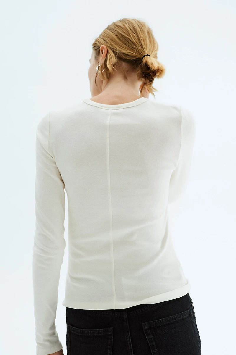 Long-sleeved Jersey Top