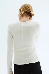Long-sleeved Jersey Top