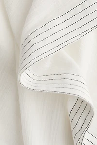 Linen-Blend Beach Kaftan