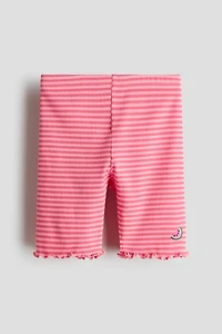 Printed Cotton Bike Shorts