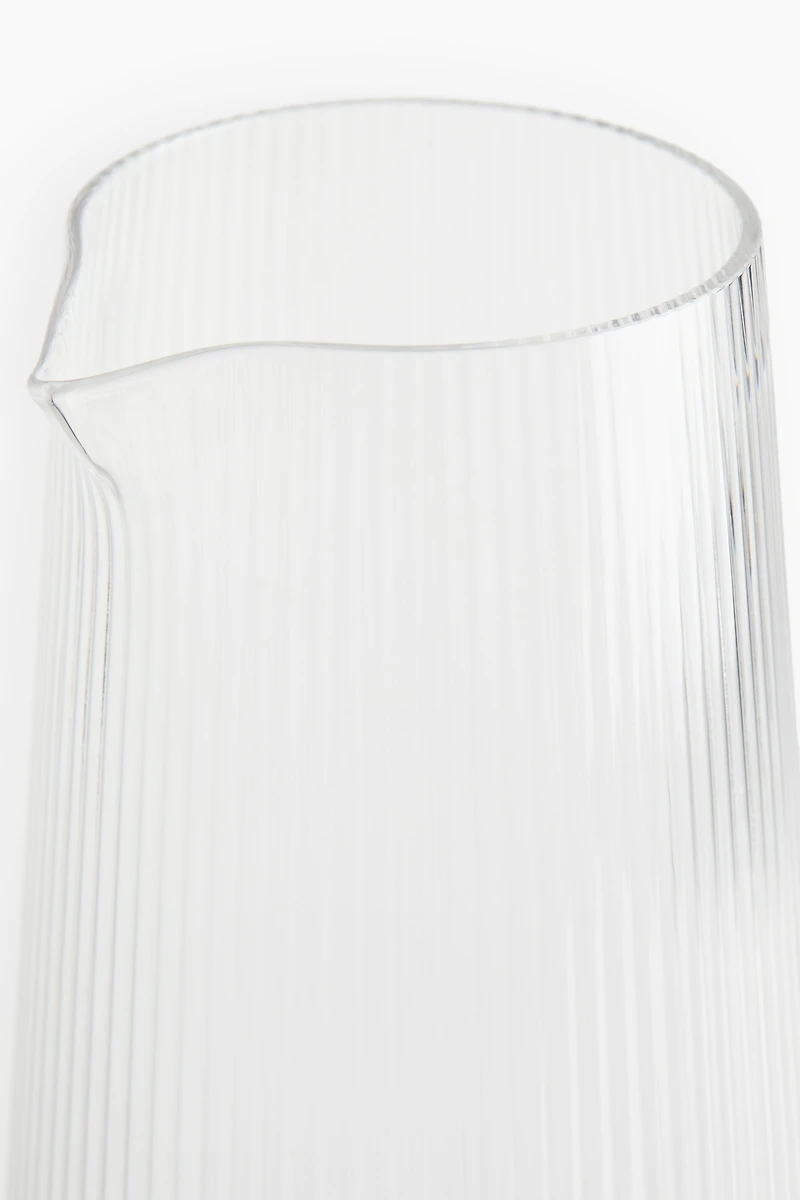 Fluted Glass Carafe