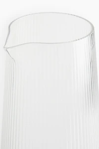 Fluted Glass Carafe