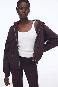 Foldover-Waist Cotton Pants