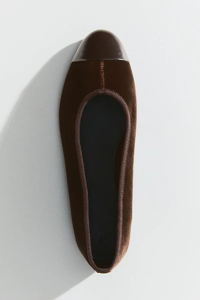 Ballerines en velours