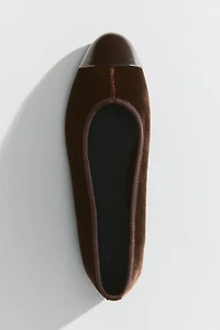 Ballerines en velours