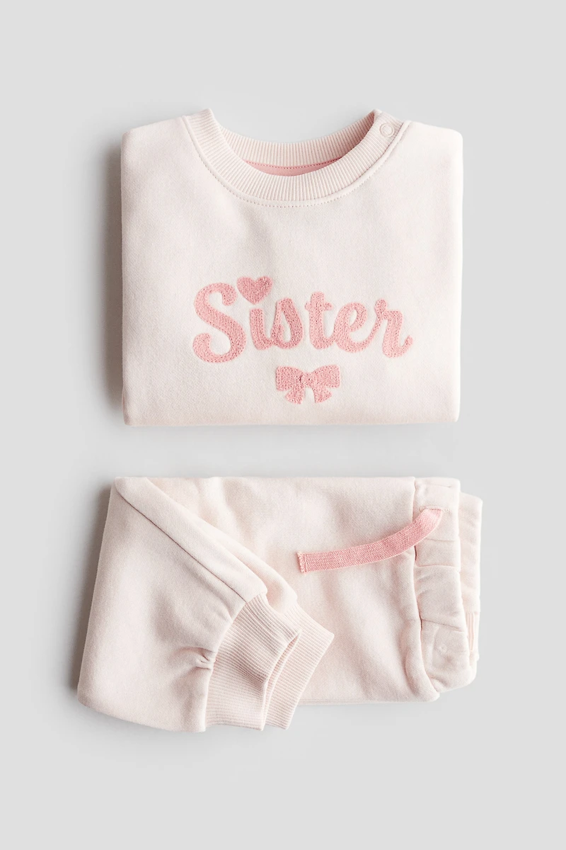 2-Piece Sibling Sweatshirt and Joggers Set