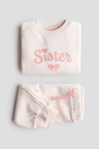2-Piece Sibling Sweatshirt and Joggers Set