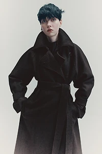 Manteau en laine mélangée