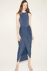 Tulip-Skirt Maxi Dress