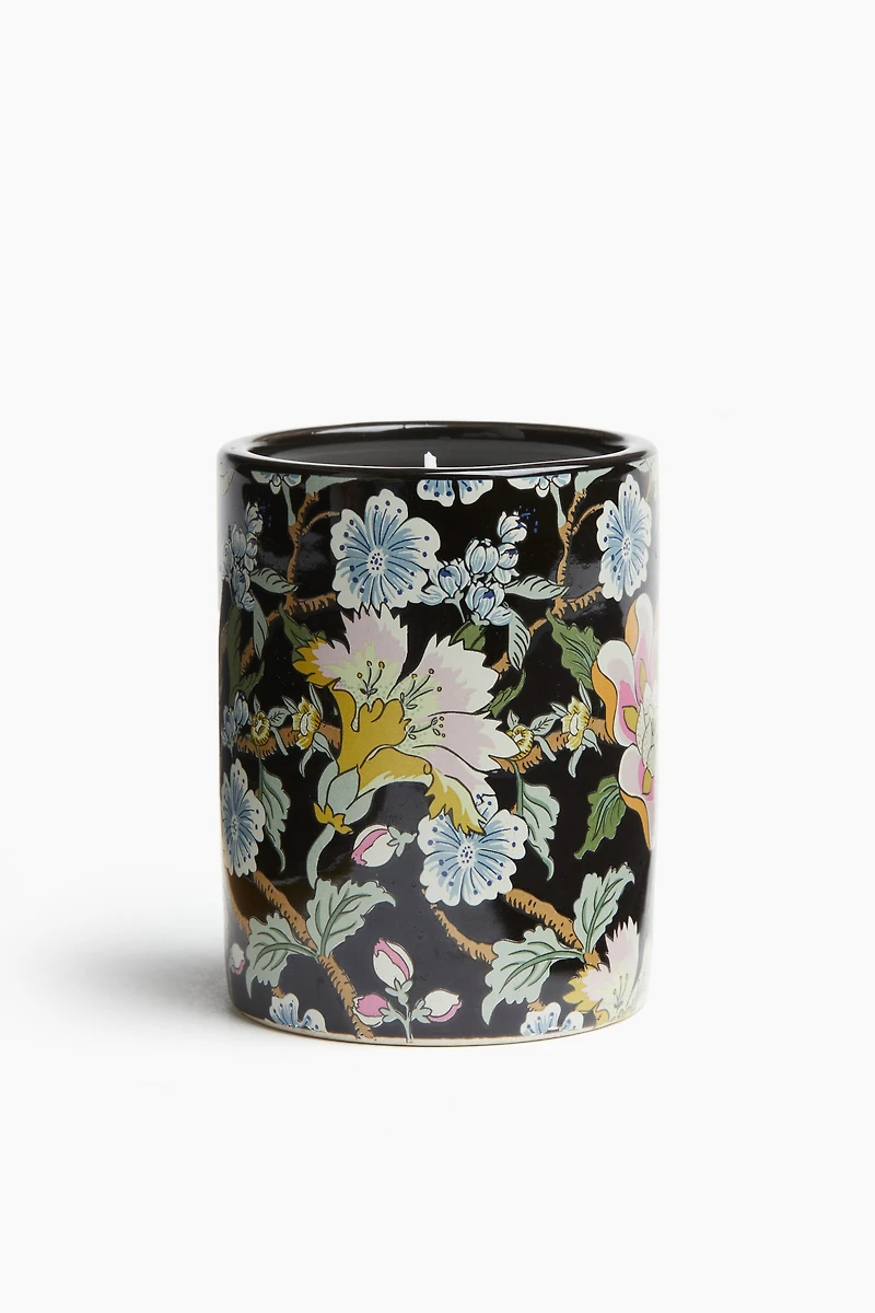 Bougie parfumée en pot de céramique