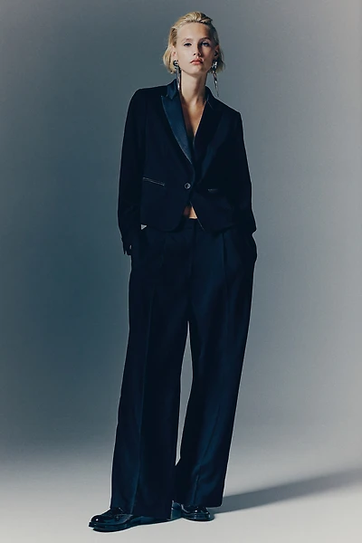 Straight-Cut Dress Pants