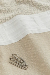 Lot de 1 rideau large en bouclé