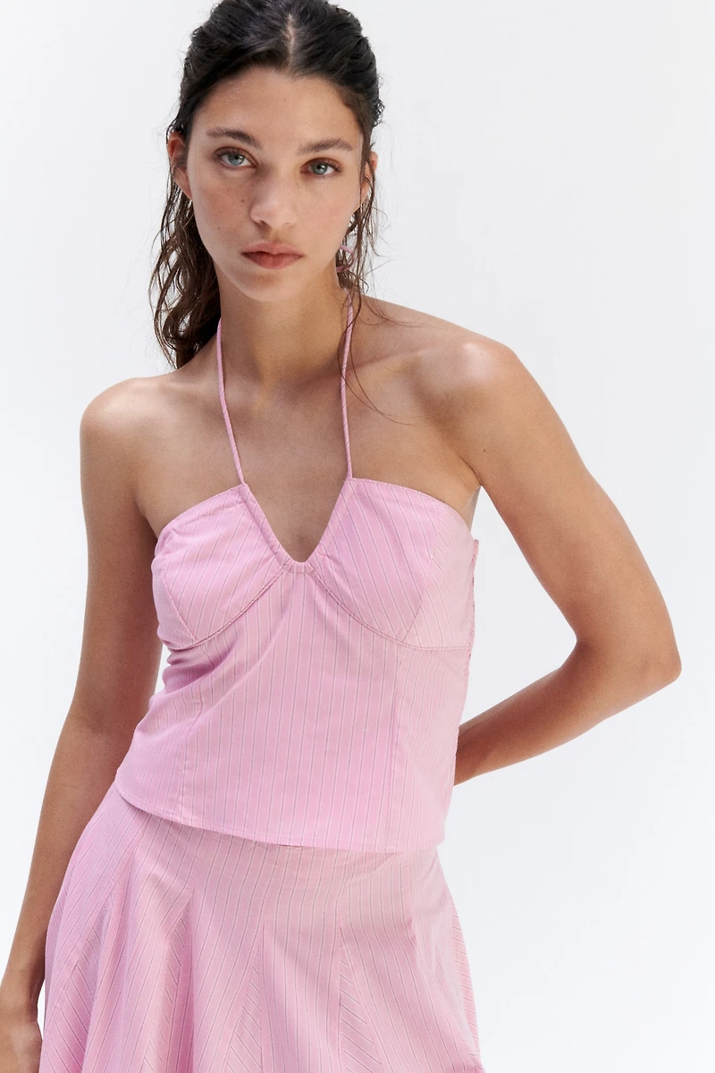 Cotton Halterneck Top