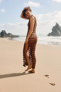 Pointelle-Knit Beach Dress