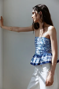 Ruffle-Trimmed Bandeau Top