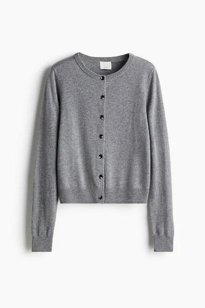 Fine-Knit Cashmere Cardigan