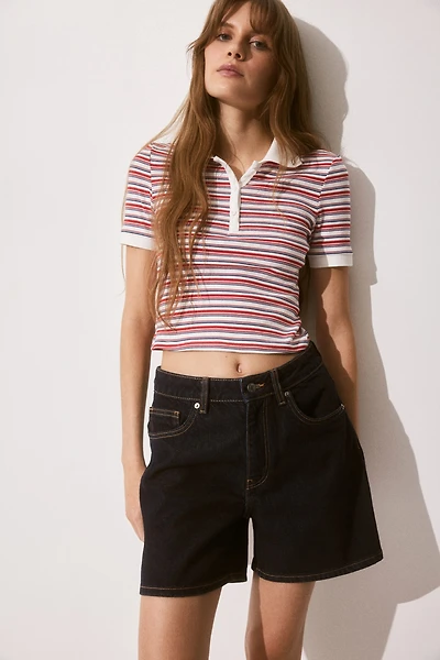 High Denim Shorts