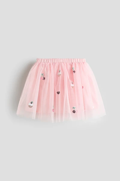 Sequined Tulle Skirt