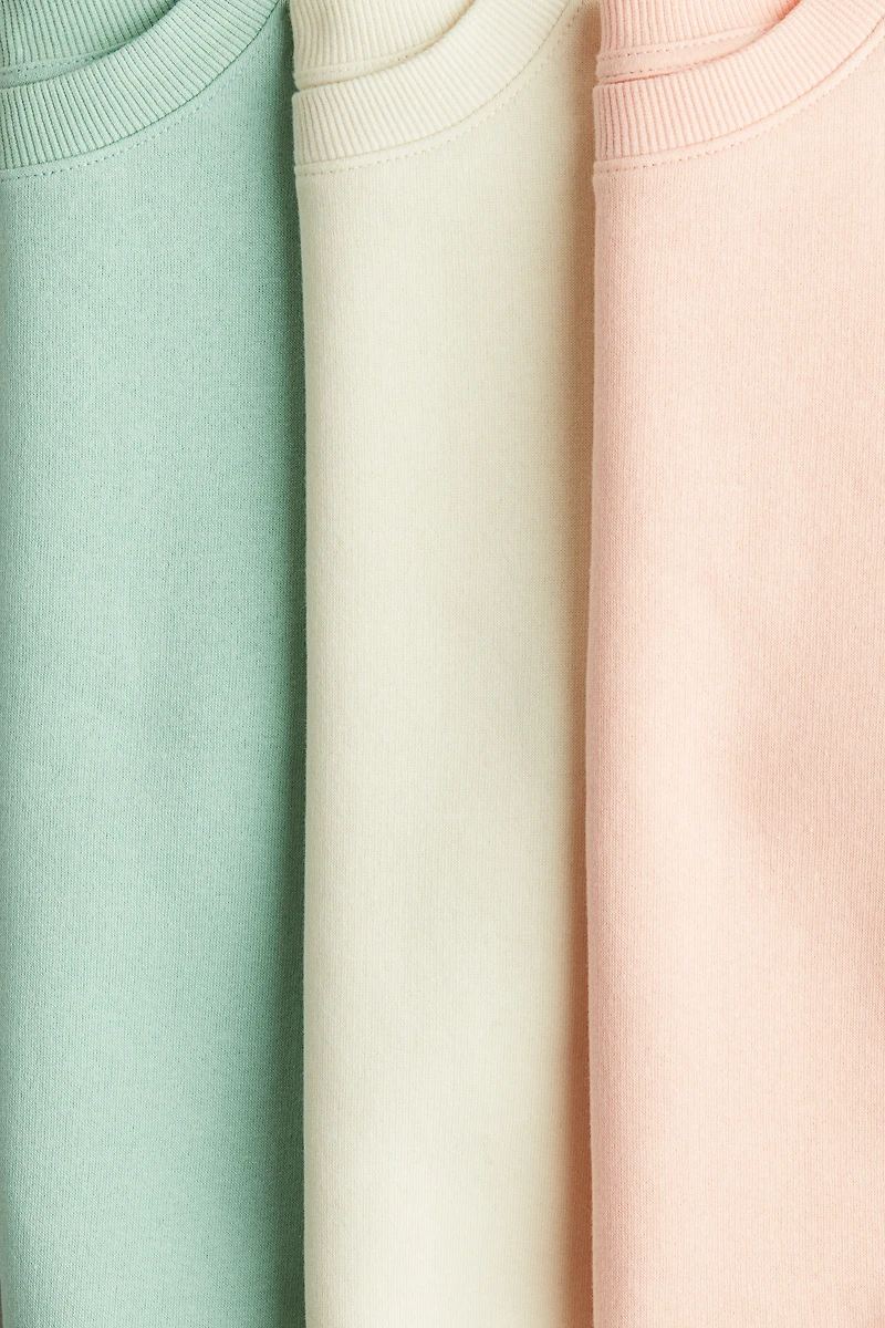 3-pack Brushed-Inside Sweatshirts