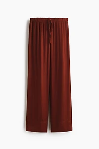 Pantalon large avec cordon de serrage