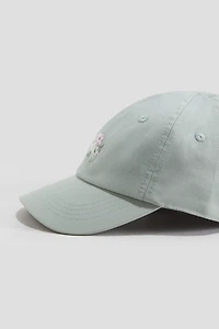 Cap with Embroidered Detail