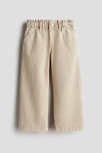 Wide Leg Paper-bag Jeans