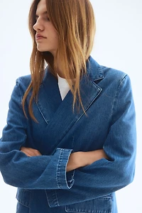 Single-Breasted Denim Jacket