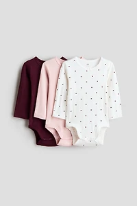 3-Pack Pointelle Bodysuits