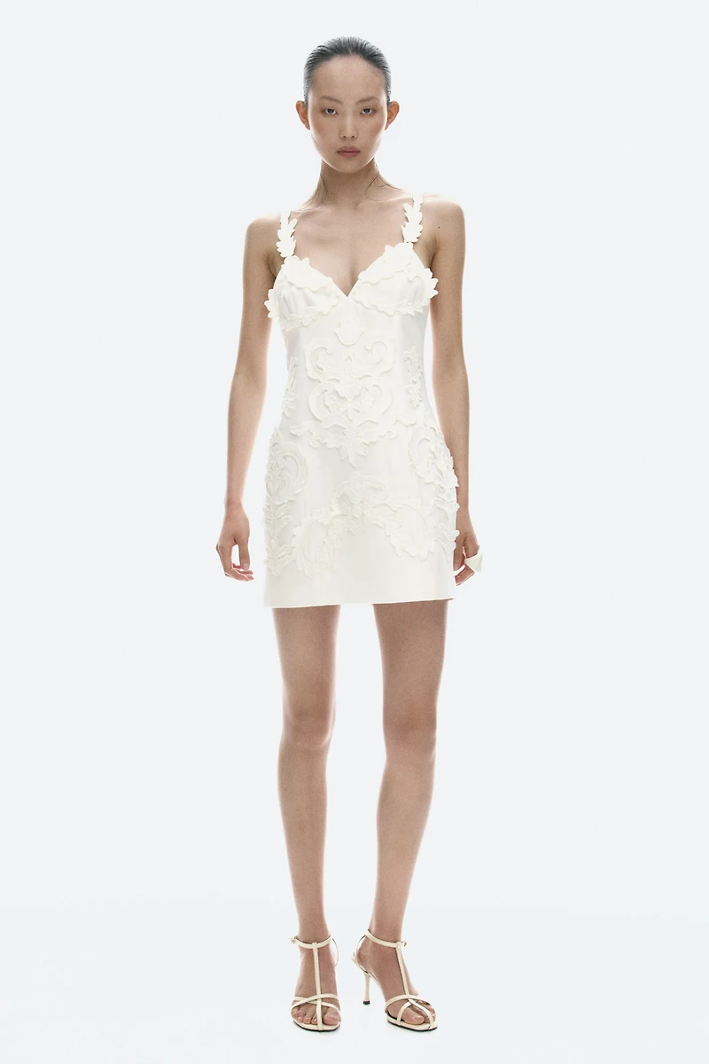 Appliquéd Strappy Dress