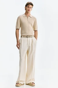 Slim-Fit Textured Polo Shirt