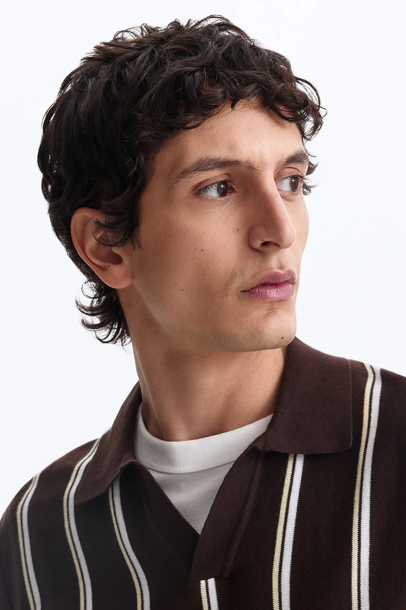 Slim Fit Knitted polo shirt